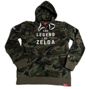Nintendo New York Legend of Zelda Hoodie Mens M Camo Official Licensed